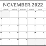 November 2022 Calendar Free Printable Calendar Templates