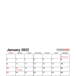 Photo Calendar 2022 Free Printable Excel Templates