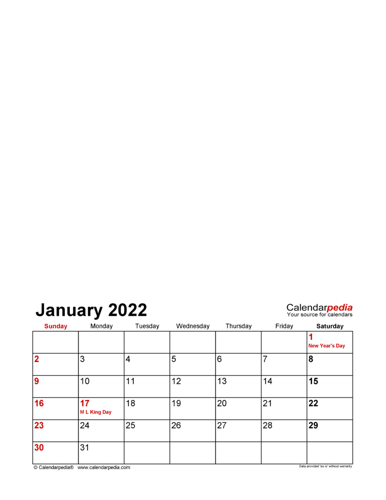 Photo Calendar 2022 Free Printable Excel Templates