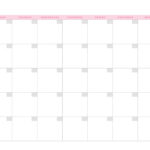 Printable Blank Calendar it s Pretty And FREE Tortagialla