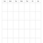 Printable Blank Calendar Weekly Calendar Template Blank Monthly