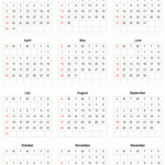 Printable Yearly Calendar 2022 Full year Free Printable Calendars