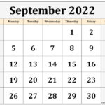 September 2022 Calendar Free Printable Calendar Templates