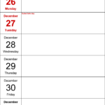Weekly Calendar 2023 UK Free Printable Templates For Word