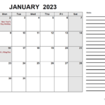 2023 Free Calendar PDF Free Printable Templates