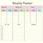 8 Best Blank Printable Weekly Calendars Templates Printablee