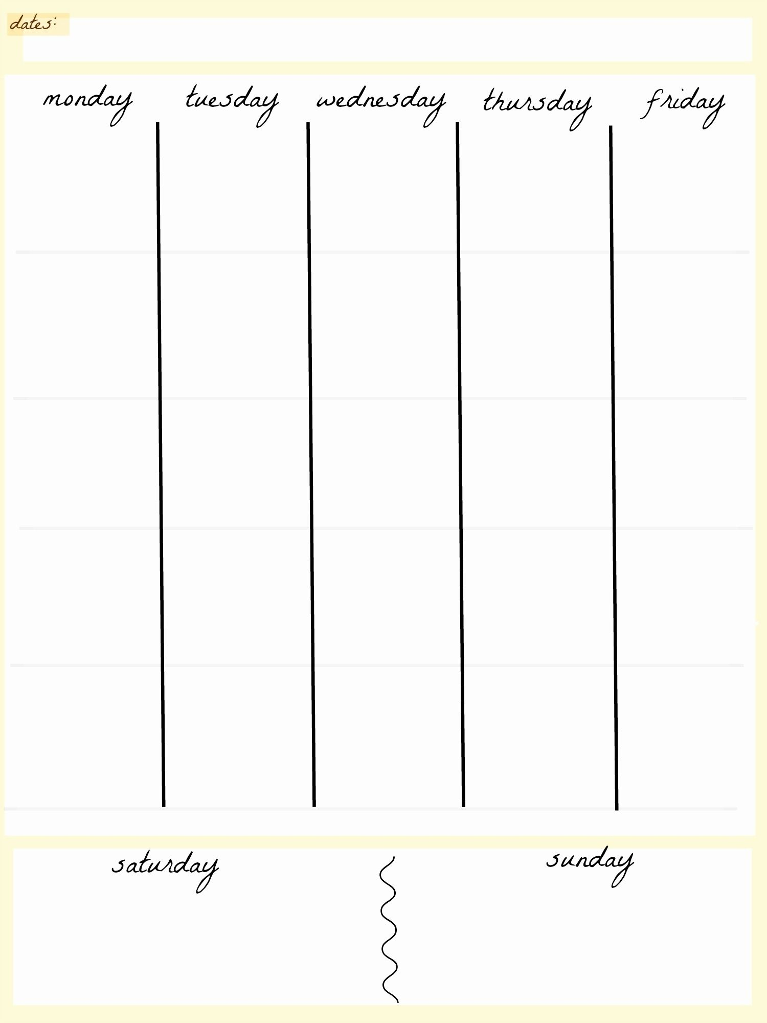 Blank Calendar 5 Day Week Blank Calendar Template Dowload Blank