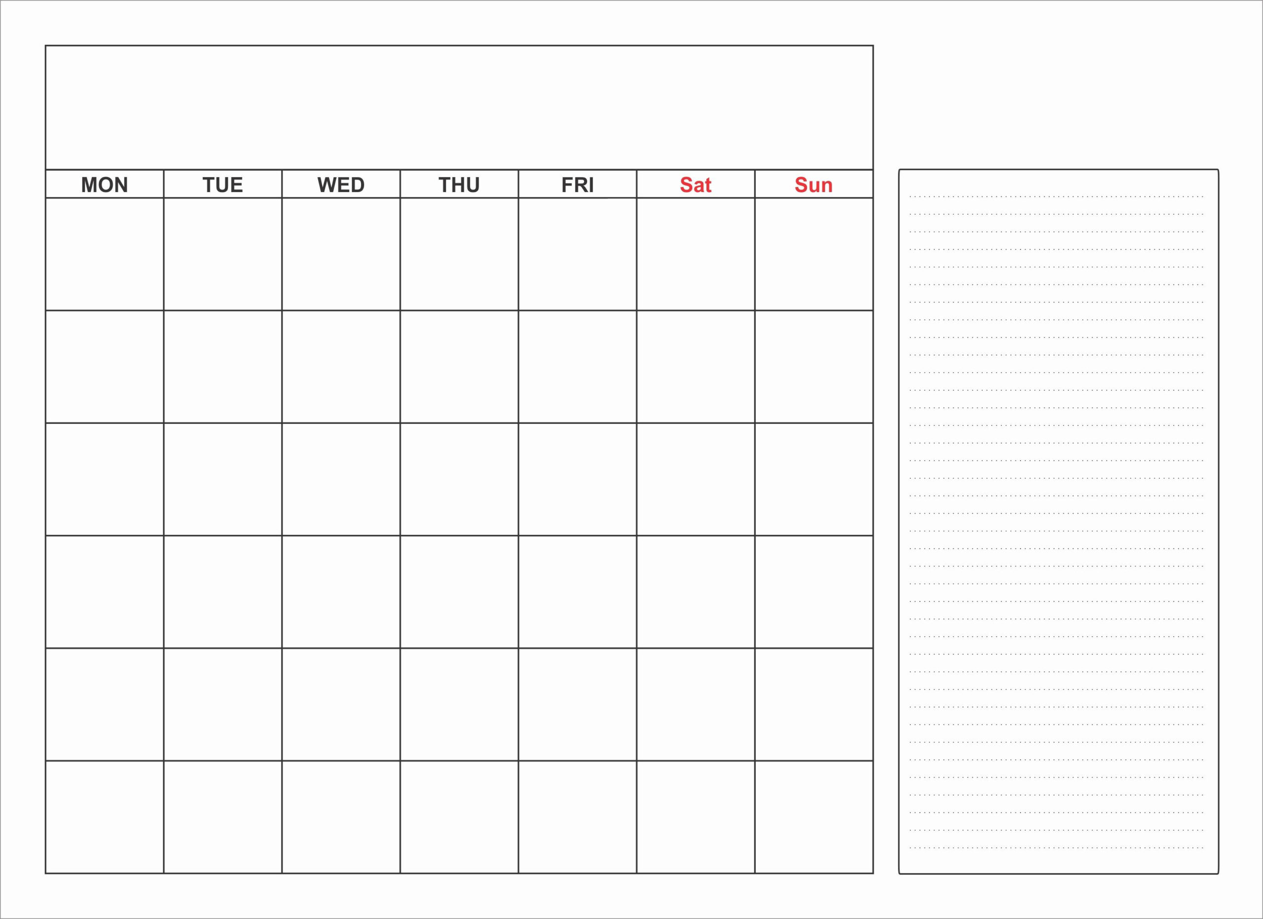 Blank Monthly Calendar Template Pdf Awesome Blank Calendar Template