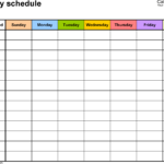 Free Printable 7 Day Weekly Calendar Calendar Printables Free Templates