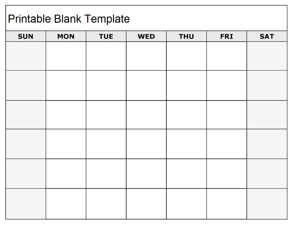 Free Printable Blank Calendar For Office And Word Template Calender 