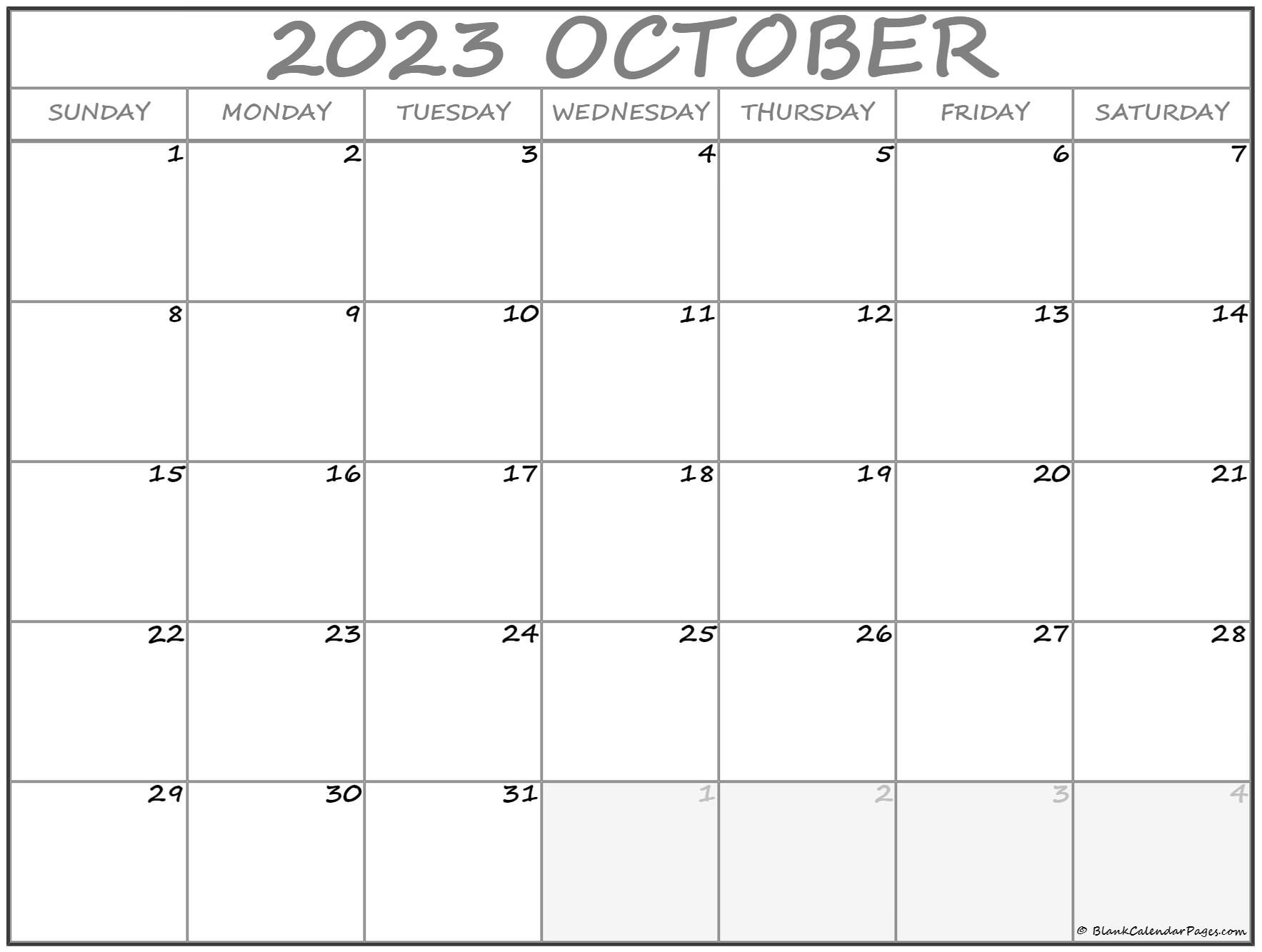 free printable october 2023 blank calendar 2022 freeblankcalendarcom