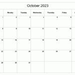 Printable October 2023 Calendar Free Printable Calendars