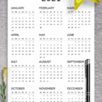 2020 2021 Printable Calendar For 2 Years