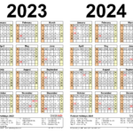 2023 2024 Two Year Calendar Free Printable PDF Templates