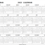 2023 And 2024 Academic Calendar Printable Blank Two Year Calendar