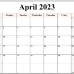 April 2023 Calendar Free Printable Calendar Templates