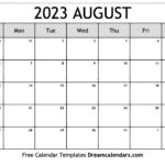 August 2023 Calendar Free Blank Printable Templates