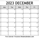 December 2023 Calendar Free Blank Printable Templates