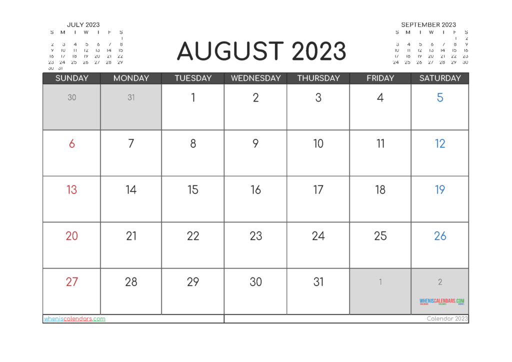 Free Printable September 2023 Calendar 12 Templates Free Printable 