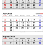 July 2023 Calendar Templates For Word Excel And PDF