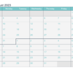 July And August 2023 Printable Calendar Icalendars