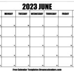 June 2023 Calendar Free Blank Printable Templates