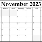 November 2023 Calendar Free Printable Calendar Templates