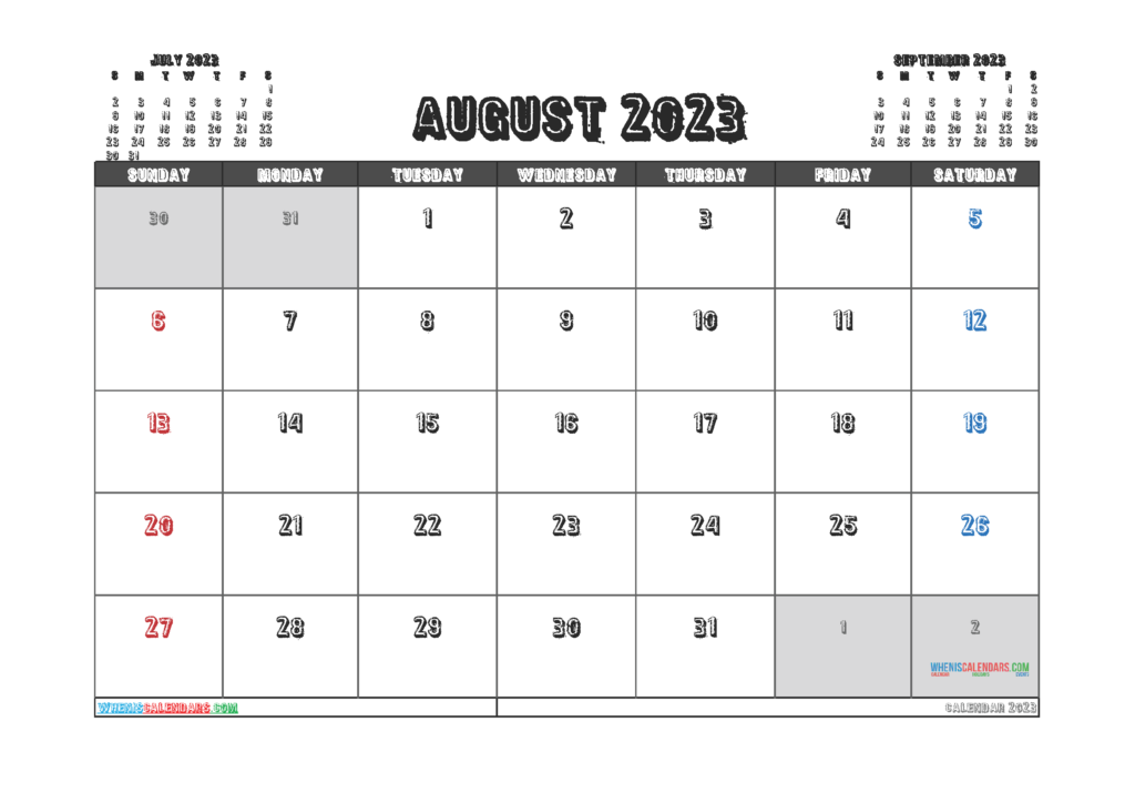 Printable September 2023 Calendar Free 12 Templates Free Printable 