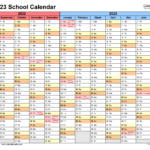 School Calendars 2022 2023 Free Printable Word Templates