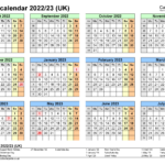 School Calendars 2022 23 UK Free Printable Word Templates