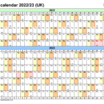 School Calendars 2022 23 UK Free Printable Word Templates