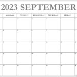 September 2023 Calendar Free Printable Calendar