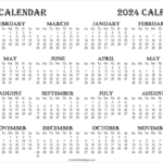 2023 2024 Calendar Template Printable Blank Two Year Calendar Images