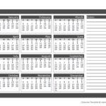 2023 Blank 12 Month Calendar In One Page Free Printable Templates