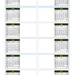 2023 Blank Yearly Calendar Template Vertical Design Free Printable