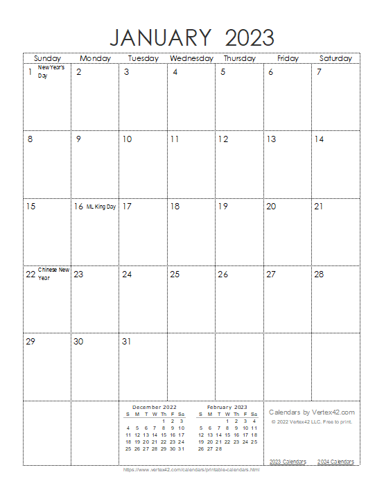 2023 Calendar 2023 Calendar Free Printable Pdf Templates Images