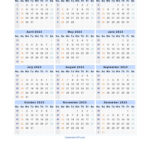 2023 Calendar Blank Printable Calendar Template In PDF Word Excel