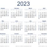 2023 Calendar Templates And Images