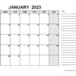 2023 Calendar With Canada Holidays PDF Free Printable Templates