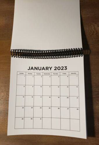 2023 Premade Unaltered 8x8 Blank Scrapbook Calendar EBay