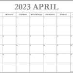 April 2023 Calendar Free Printable Calendar