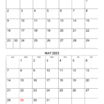 April And May 2023 Calendar Calendar Quickly