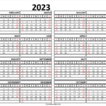 Blank 2023 2024 Free Printable Calendars Two Year Calendar 2023 24