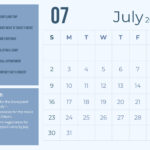 Blue July 2023 Calendar Template EPS Google Docs Google Sheets