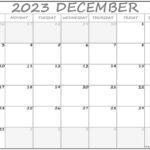 December 2023 Calendar Free Printable Calendar