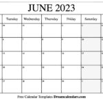 Download Printable June 2023 Calendars