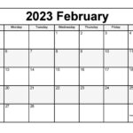 February 2023 Calendar Printable PDF Blank Templates