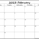 February 2023 Monday Calendar Monday To Sunday