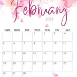 Free Cute Printable February 2023 Calendar CalendarKart