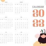 Free Free Blank Year 2023 Calendar Template Illustrator PSD
